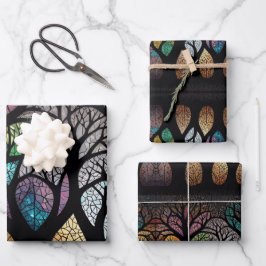 Baum des Lebens verbindet Himmel, Erde, Unterwelt Geschenkpapier Set