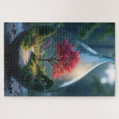Baum des Lebens Verzauberter Garten Fantasy Puzzle (Horizontal)