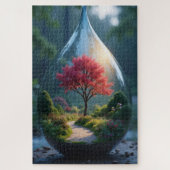 Baum des Lebens Verzauberter Garten Fantasy Puzzle (Vertikal)