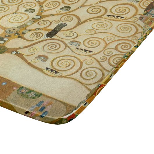 Baum des Lebens von Gustav Klimt Schneidebrett (Ecke)
