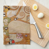 Baum des Lebens von Gustav Klimt, stilisiert Jugen Geschirrtuch (Viertel Falte)