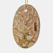 Baum des Lebens von Gustav Klimt, stilisiert Jugen Keramik Ornament (Links)