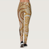 Baum des Lebens von Gustav Klimt, stilisiert Jugen Leggings (Rückseite)