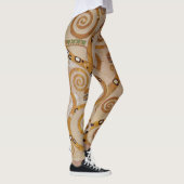 Baum des Lebens von Gustav Klimt, stilisiert Jugen Leggings (Rechts)