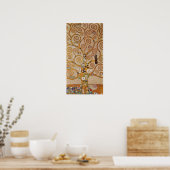 Baum des Lebens von Gustav Klimt, stilisiert Jugen Poster (Küche)