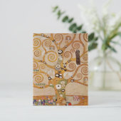 Baum des Lebens von Gustav Klimt, stilisiert Jugen Postkarte (Stehend Vorderseite)