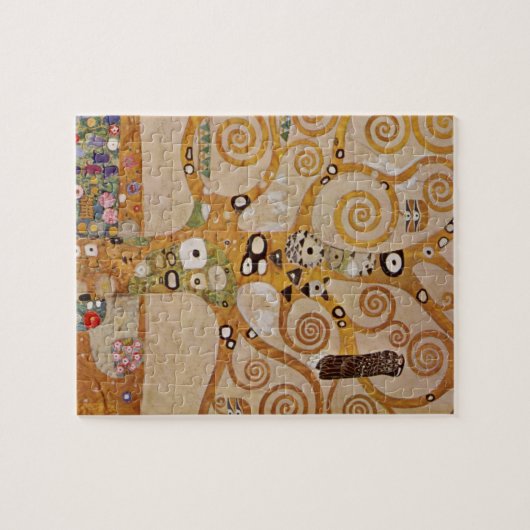 Baum des Lebens von Gustav Klimt, stilisiert Jugen Puzzle (Horizontal)