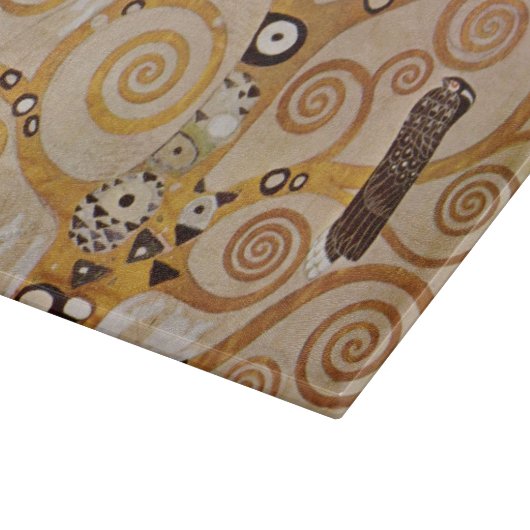 Baum des Lebens von Gustav Klimt, stilisiert Jugen Schneidebrett (Ecke)