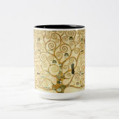 Baum des Lebens von Gustav Klimt Zweifarbige Tasse (Mittel)