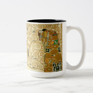 Baum des Lebens von Gustav Klimt Zweifarbige Tasse