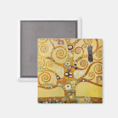 Baum des Lebens von Klimt Magnet (Vorderseite/Rückseite)