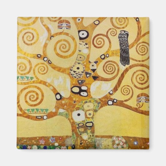 Baum des Lebens von Klimt Magnet (Vorne)