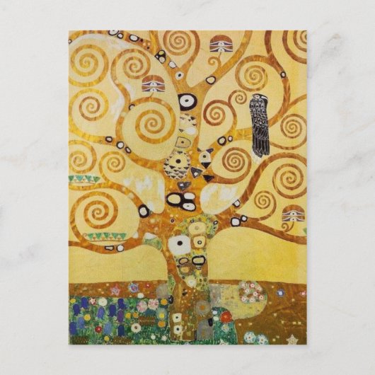 Baum des Lebens von Klimt Postkarte (Vorderseite)