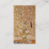 Baum des Lebens von Klimt, stilisiertes Jugendstil Visitenkarte (Rückseite)