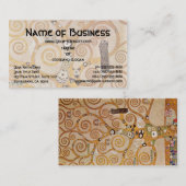 Baum des Lebens von Klimt, stilisiertes Jugendstil Visitenkarte (Vorne/Hinten)