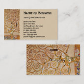 Baum des Lebens von Klimt, stilisiertes Jugendstil Visitenkarte (Vorne/Hinten)