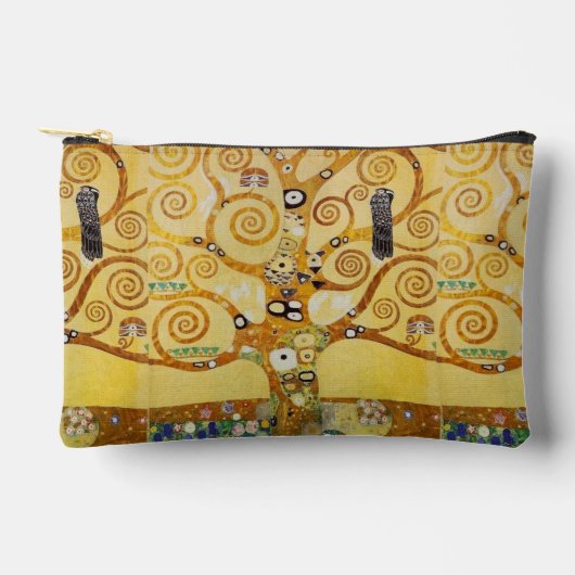 Baum des Lebens von Klimt Zubehörtasche (Vorderseite)