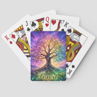 Baum-des-Lebens-Wald-Spielkarten Spielkarten