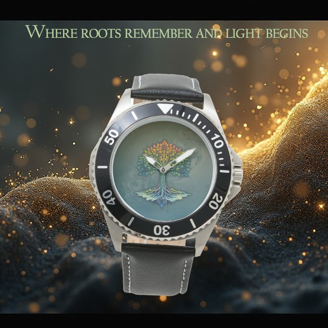 Baum des Lebens - Wandelndes Morgenrot  Armbanduhr (Von Creator hochgeladen)