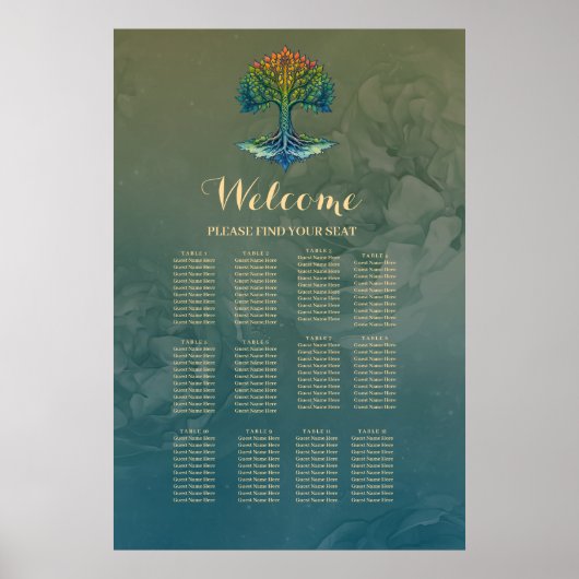Baum des Lebens - Wandelndes Morgenrot Poster (Vorne)