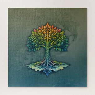 Baum des Lebens - Wandelndes Morgenrot Puzzle
