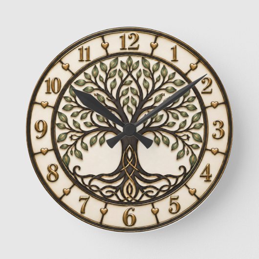 Baum des Lebens Wanduhr (Vorderseite)