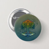 Baum des Lebens - Wechselnde Dämmerung Button (Vorne & Hinten)