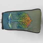 Baum des Lebens - Wechselnde Dämmerung Golf Headcover (Vorderseite)