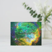 Baum des Lebens Wellness Postkarte (Stehend Vorderseite)