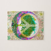 Baum des Lebens - Weltfrieden Puzzle (Horizontal)