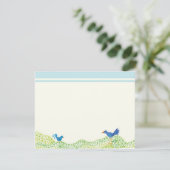 Baum des Lebens, Whimsical Boy Danke, flache Notiz Einladung (Stehend Vorderseite)