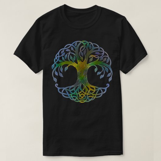 BAUM DES LEBENS WICHTIG Yggdrasil Pagan Earth as O T-Shirt (Design vorne)