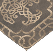 Baum des Lebens - Yggdrasil auf keltischem Muster Kurzer Tischläufer (Ecke)