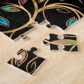 Baum des Lebens - Yggdrasil - farbenfrohe Blätter Puzzle (Seite)