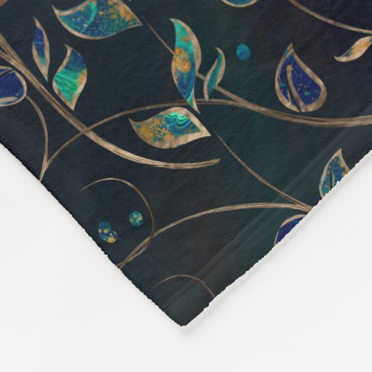 Baum des Lebens - Yggdrasil Fleecedecke (Ecke)