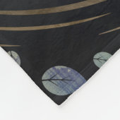 Baum des Lebens - Yggdrasil - Gold u. malte Fleecedecke (Ecke)