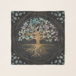 Baum des Lebens - Yggdrasil - Gold u. malte Schal<br><div class="desc">Baum des Lebens - Yggdrasil - Gold und gemalte Beschaffenheit</div>