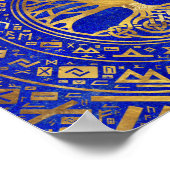 Baum des Lebens - Yggdrasil - Lapis Lazuli Poster (Ecke)