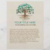 Baum des Lebens - Yggdrasil - Malachite-Blätter Flyer (Vorne)