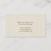 Baum des Lebens - Yggdrasil - Marmor und Gold Blät Visitenkarte (Rückseite)