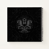 Baum des Lebens - Yggdrasil mit Raben Notizblock (Rückseite)