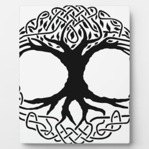 Baum des Lebens Yggdrasil Norse wicca Mythologie Fotoplatte