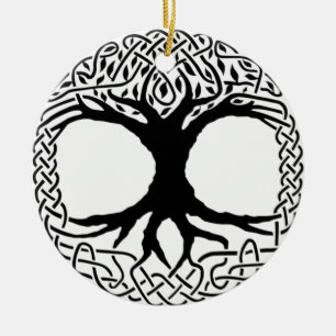 Baum des Lebens Yggdrasil Norse wicca Mythologie Keramikornament