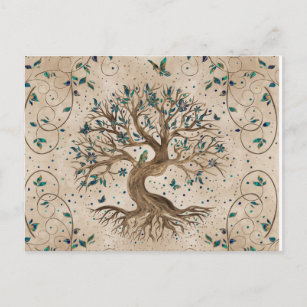 Baum des Lebens - Yggdrasil Postkarte