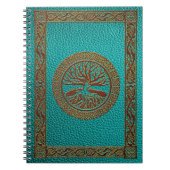 Baum des Lebens - Yggdrasil - prägeartiges Notizblock (Vorderseite)