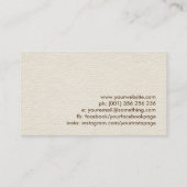 Baum des Lebens - Yggdrasil - Regenbogen-Blätter Visitenkarte (Rückseite)