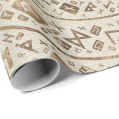 Baum des Lebens - Yggdrasil-Runenmuster Geschenkpapier (Rolleneckpunkt)