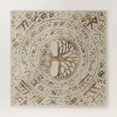 Baum des Lebens - Yggdrasil Runic Pattern Puzzle (Horizontal)
