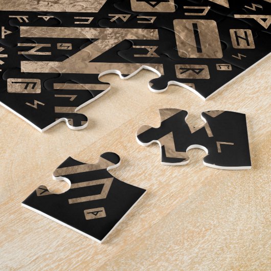 Baum des Lebens - Yggdrasil Runic Pattern Puzzle (Seite)