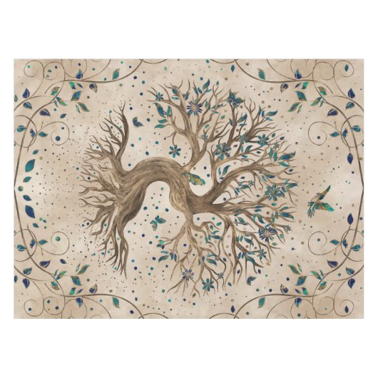 Baum des Lebens - Yggdrasil Tischdecke (Vorderseite (Horizontal))